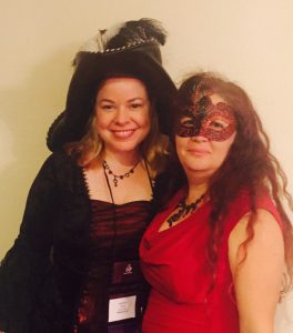 Me and Melissa Marr in our costumes for the Big Easy dinner